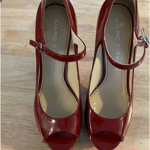 Marc Fisher Women’s Red  High Heel Size 7